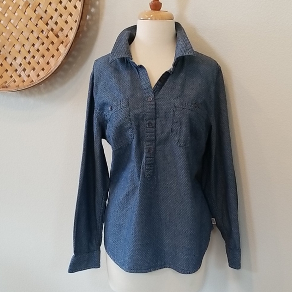 Toms Tops - Toms denim Popover top